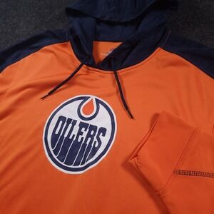 Edmonton Oilers NHL Hockey Majestic Therma Base Armor Hoodie Sz 2XL